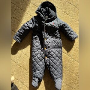 Ralph Lauren Quilted Navy Kids Coat